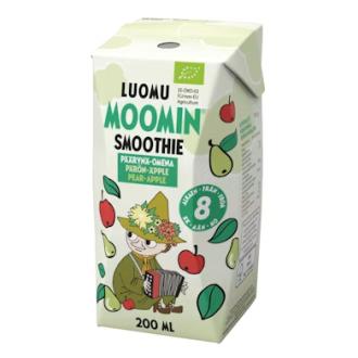 Moomin Luomu smoothie päärynä omena 200ml 8kk kalorit ja ravintosisältö