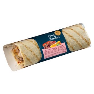 Chef Lundén chili con carne burrito 275g kalorit ja ravintosisältö - 196 kcal