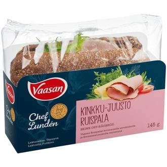 Chef Lunden Vaasan Kinkku-juusto Ruispala 145g kalorit ja ravintosisältö
