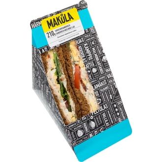 Makula Lämminsavulohi sandwich 210g kalorit ja ravintosisältö