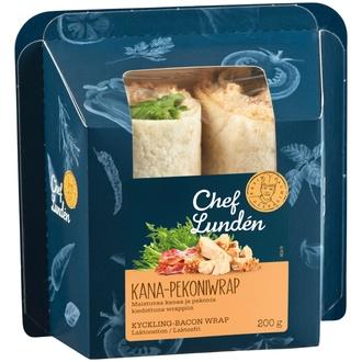 Chef Lunden Kana-pekoni wrap 200g kalorit ja ravintosisältö