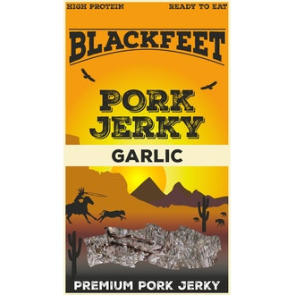 Blackfeet pork jerky Garlic 40g kalorit ja ravintosisältö - 345 kcal