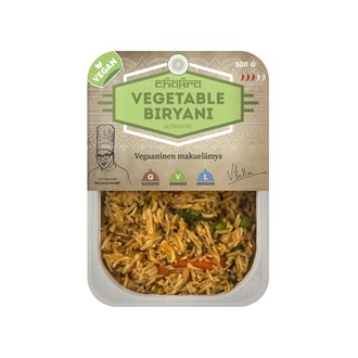 Sakesushi kasvis biryani 300g kalorit ja ravintosisältö