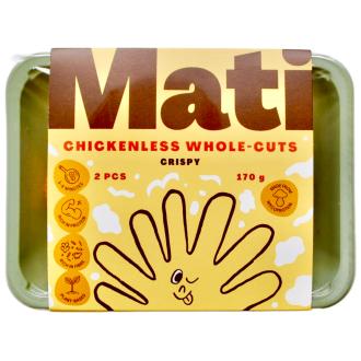 Mati's chickenless whole-cuts 170g crispy kalorit ja ravintosisältö - 129 kcal