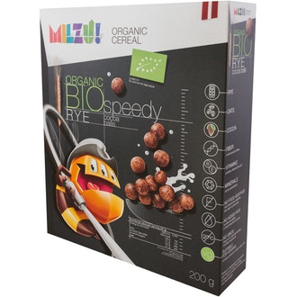 MILZU Luomu ruismuro kaakaopallo 200g kalorit ja ravintosisältö