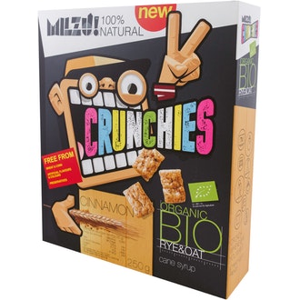 MILZU Luomu ruistyynyt kanelilla 250g kalorit ja ravintosisältö - 314 kcal