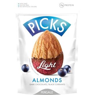 Pergare Almonds With Dark Chocolate And Blackcurrant Powder 90 G kalorit ja ravintosisältö - 577 kcal