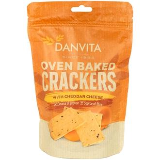 Danvita cheddar cracker 100g kalorit ja ravintosisältö
