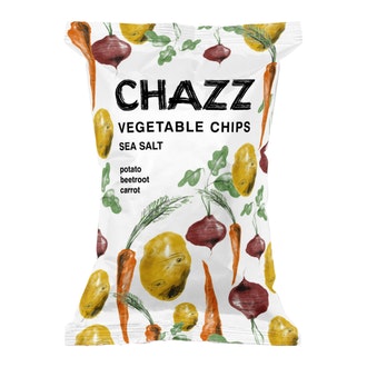 Chazz merisuolalla maustetut peruna-ja juureslastut 75g kalorit ja ravintosisältö - 532 kcal