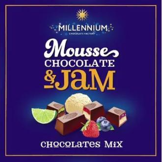 Millennium suklaa mousse & hillo 180 g kalorit ja ravintosisältö - 485 kcal