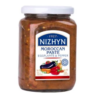 Nizhyn Marokkolainen munakoiso- ja paprikatahna 300g kalorit ja ravintosisältö
