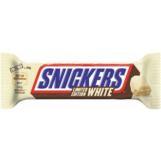 Snickers valkosuklaapatukka 49g kalorit ja ravintosisältö