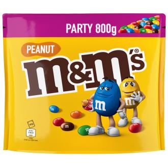 M&M's Peanut maitosuklaarakeet 800g kalorit ja ravintosisältö - 524 kcal