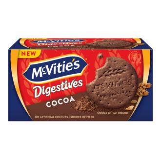 McVitie's Digestive 250g Cocoa keksi kalorit ja ravintosisältö - 473 kcal
