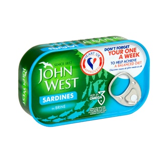 John West sardiinit vedessä 120g/90g kalorit ja ravintosisältö - 173 kcal