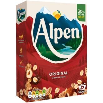 Alpen Original 550 g mysli kalorit ja ravintosisältö