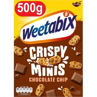 Weetabix Minis Suklaa 500g kalorit ja ravintosisältö