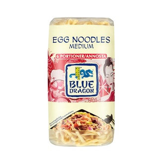 Blue Dragon kuivattu vehnämunanuudeli medium 300g kalorit ja ravintosisältö - 356 kcal