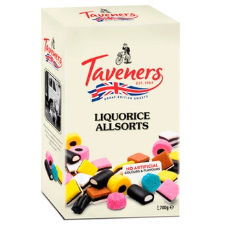 Taveners English Allsorts 700g kalorit ja ravintosisältö - 370 kcal