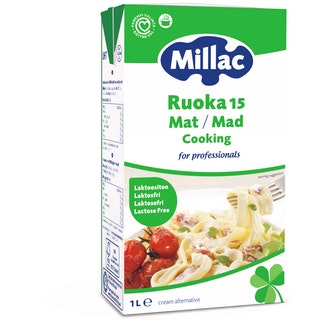 Millac Cooking/Ruoka 15% 1l laktoositon UHT kalorit ja ravintosisältö - 163 kcal