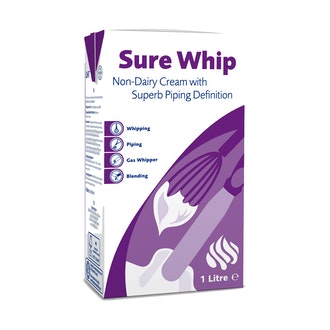 Sure Whip maidoton, laktoositon, vaahdotettava kasvisrasvasekoite, 1l, UHT kalorit ja ravintosisältö - 276 kcal
