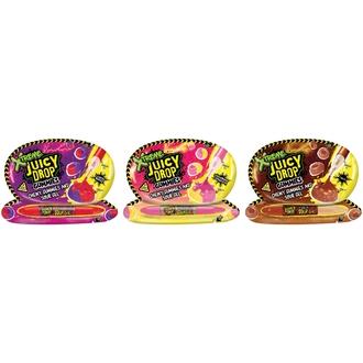 Bazooka Juicy Drop Gummies Xtreme Sours kirpeä viinikumi kirpeällä makugeelillä 57g kalorit ja ravintosisältö