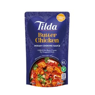 Tilda Butter Chicken intialainen ateriakastike 375 g kalorit ja ravintosisältö - 95 kcal