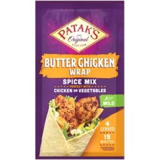 Patak's Butter Chicken Wrap mausteseos 25g kalorit ja ravintosisältö - 285 kcal