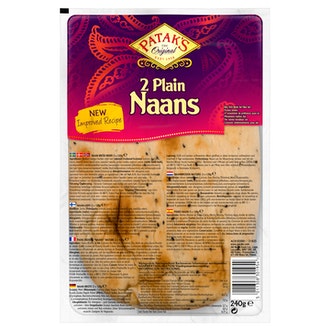 Patak's Naanleipä 240g Plain kalorit ja ravintosisältö