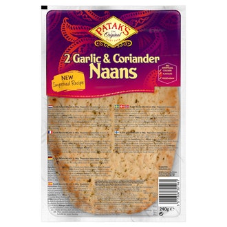Patak's Naanleipä 240g Garlic-Coriander kalorit ja ravintosisältö - 298 kcal