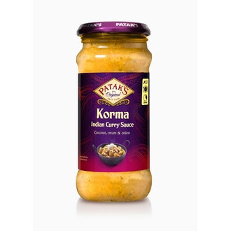 Pataks 350g Korma kastike kalorit ja ravintosisältö