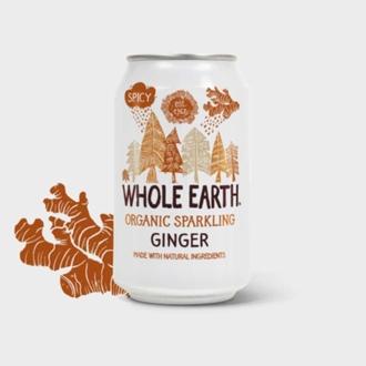 Whole Earth 330ml Luomu Inkiväärilimonadi kalorit ja ravintosisältö