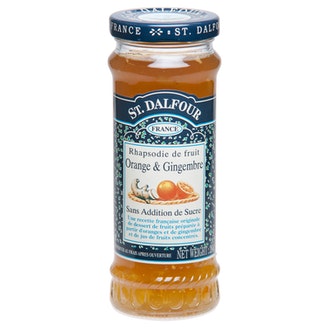 St.Dalfour Appelsiini-inkiväärihillo 284g kalorit ja ravintosisältö - 238 kcal