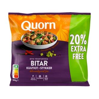 Quorn Kuutiot 360g 20% Free, pakaste kalorit ja ravintosisältö