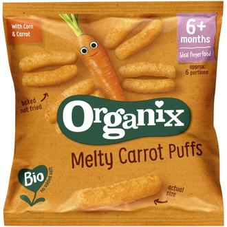 Organix 20G Luomu Porkkanatikut Alkaen 7 Kk, Lasten Naksut kalorit ja ravintosisältö