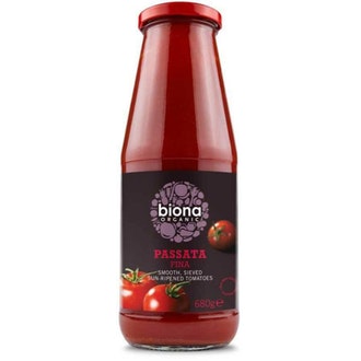 Biona paseerattu tomaatti 680g luomu kalorit ja ravintosisältö - 34 kcal