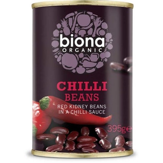 Biona punainen kidneypapu chilikastikkeessa 395g luomu kalorit ja ravintosisältö