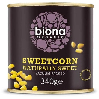 Biona maissi 340g luomu kalorit ja ravintosisältö