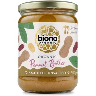 Biona Maapähkinävoi smooth luomu 500g kalorit ja ravintosisältö