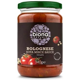 Biona Luomu Soija-Jauheliha Pastakastike 340G kalorit ja ravintosisältö