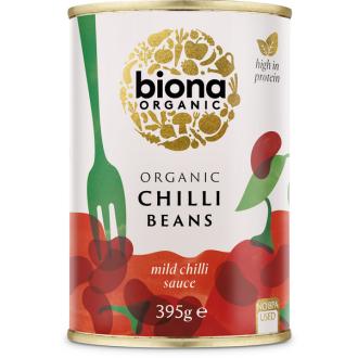 Biona Luomu Chilipapu punainen kidneypapu chilikastikkeessa 395g kalorit ja ravintosisältö - 60 kcal