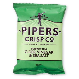 Pipers Crisp Burrowhill Cider Vinegar & Sea Salt 40g kalorit ja ravintosisältö - 523 kcal