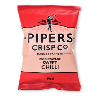 Pipers Crisp Biggleswade Sweet Chilli 40g kalorit ja ravintosisältö