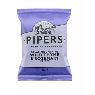 Pipers Crisp Atlas Mountains Wild Thyme & Rosemary 40g kalorit ja ravintosisältö - 509 kcal