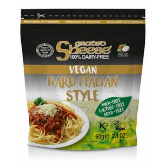 Sheese 60g hard Italian kasviperäinen juustovaihtoehto parmesaanille kalorit ja ravintosisältö - 306 kcal