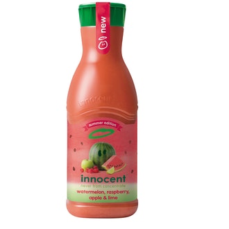Innocent mehu 900ml vesimeloni-vadelma-omena-lime kalorit ja ravintosisältö