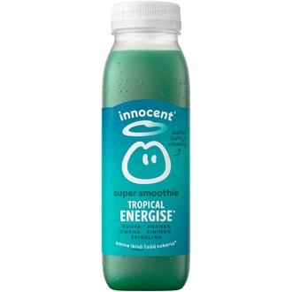 Innocent Super Smoothie Tropical Energise 300ml kalorit ja ravintosisältö