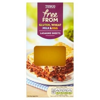 Tesco Freefrom 250G Lasagne Sheets Lasagnelevyt kalorit ja ravintosisältö - 176 kcal