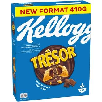KELLOGG'S Tresor Milk Choco 410g kalorit ja ravintosisältö - 455 kcal