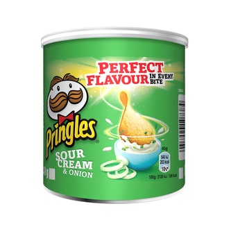 Pringles perunalastu 40g sourcream&onion kalorit ja ravintosisältö